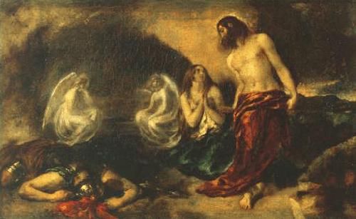 William Etty Christ Appearing to Mary Magdalene after the Resurrection exhibited 1834 Germany oil painting art